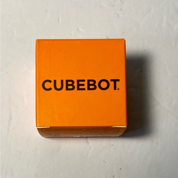 NIB Areaware Cubebot Micro (Orange) NEW IN BOX with Insert Made Of Wood/… - Picture 2 of 9